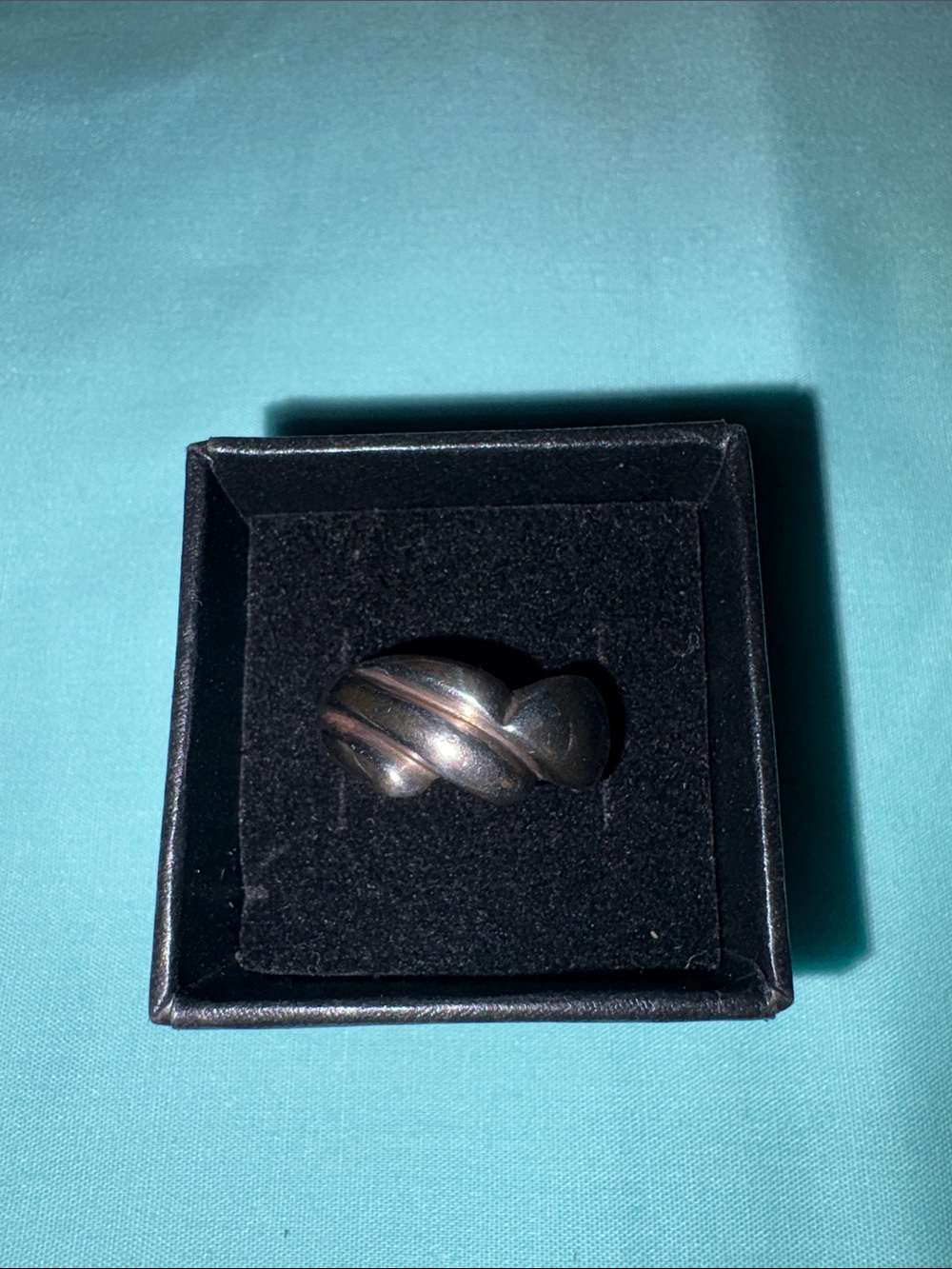 Vintage Sterling Silver Ring size 7.5 marked 925 NF - Picture 3 of 5